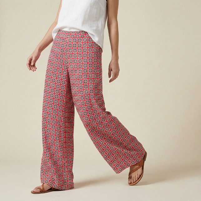 Tela Patrón geométrico moderno rojo y negro (Subido por el creador)