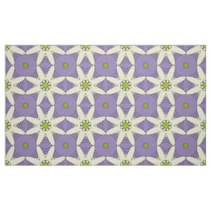 Tela Patrón geométrico morado decorativo