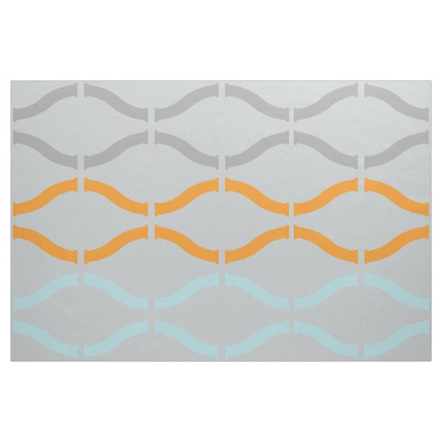 Tela Patrón geométrico retro funky Pastel ("Cuarto gordo" (fat quarter))