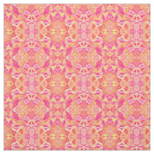 Tela Patrón geométrico rosa
