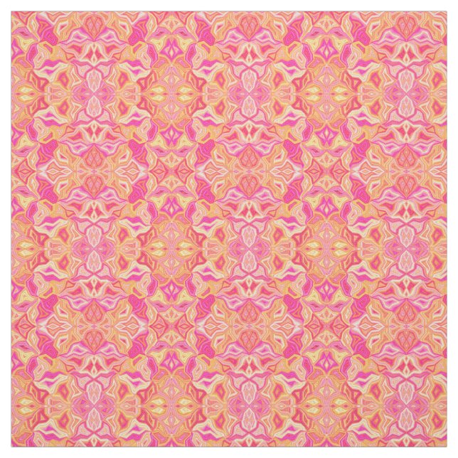 Tela Patrón geométrico rosa (Retal)