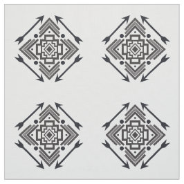 Tela Patrón geométrico simple de flechas nativas nortea