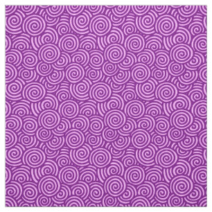 Tela Patrón giratorio japonés - rosa púrpura y orquídea