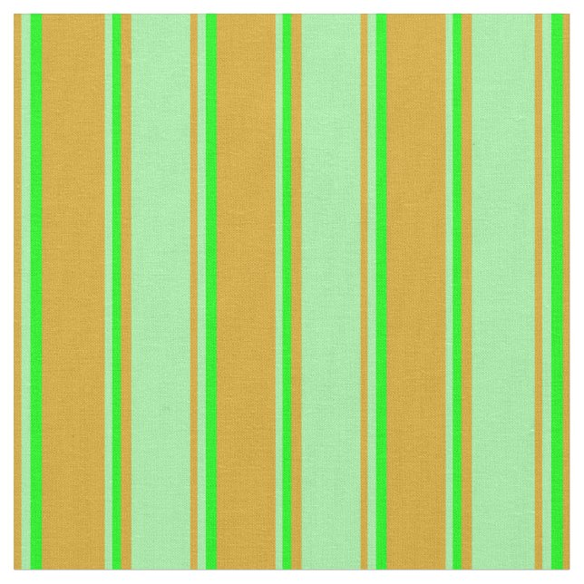 Tela Patrón Goldenrod, Green & Lime (De cerca)