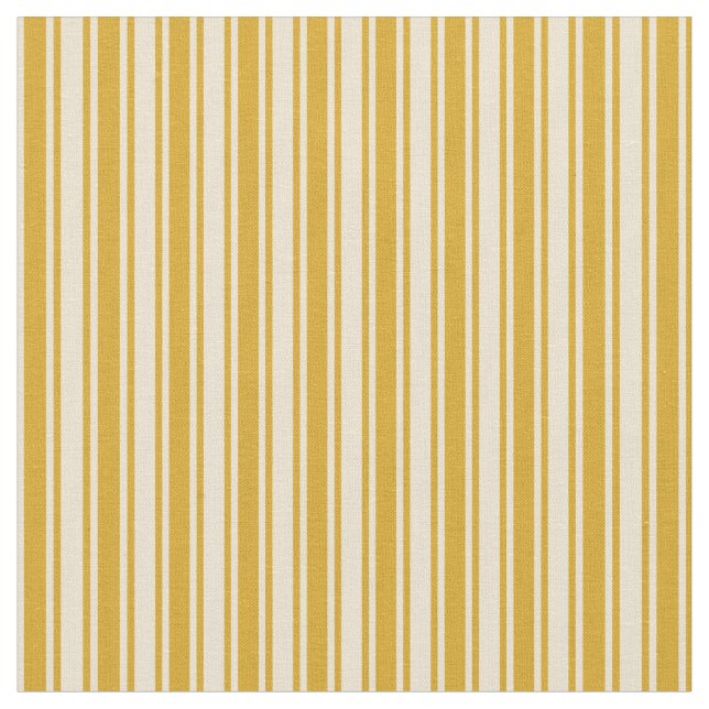 Tela Patrón Goldenrod y Beige (De cerca)