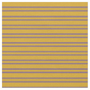 Tela Patrón Goldenrod y Blue StriStripes