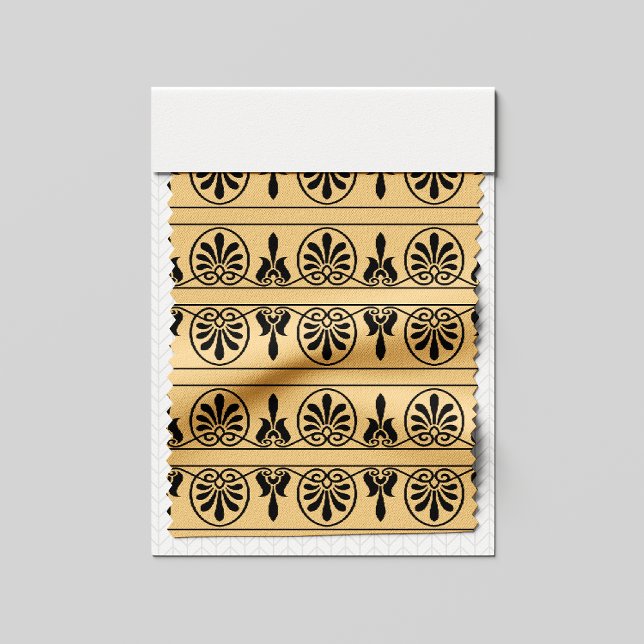 Tela Patrón griego árabe-mediterráneo marrón (Subido por el creador)