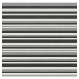 Tela Patrón gris, cian claro y negro de franjas