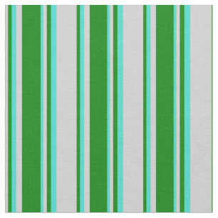 Tela Patrón gris claro, verde y turquesa