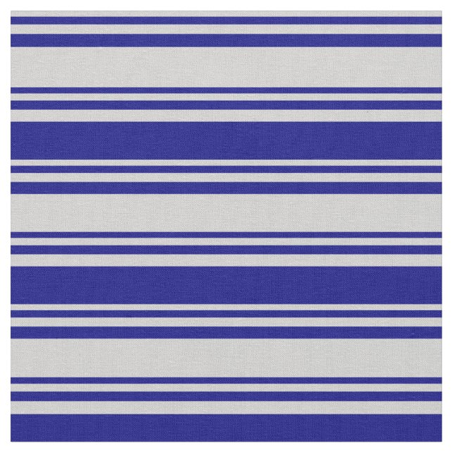 Tela Patrón gris claro y azul (De cerca)
