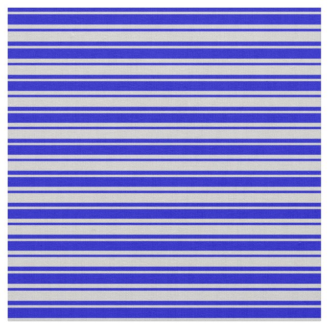 Tela Patrón gris claro y azul de las franjas (De cerca)