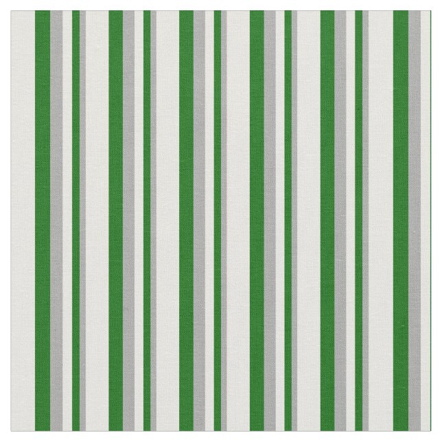 Tela Patrón gris oscuro, verde oscuro y blanco (De cerca)