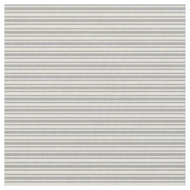 Tela Patrón gris oscuro y beige de franjas (De cerca)