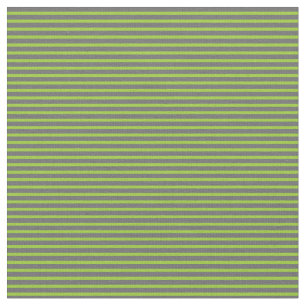 Tela Patrón gris oscuro y color verde de las franjas