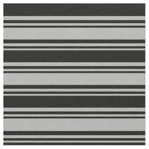 Tela Patrón gris oscuro y rayado negro
