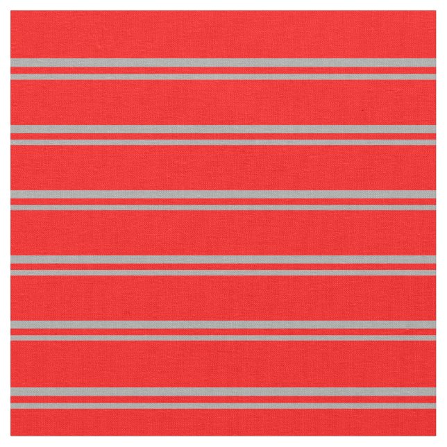Tela Patrón gris oscuro y rojo (De cerca)