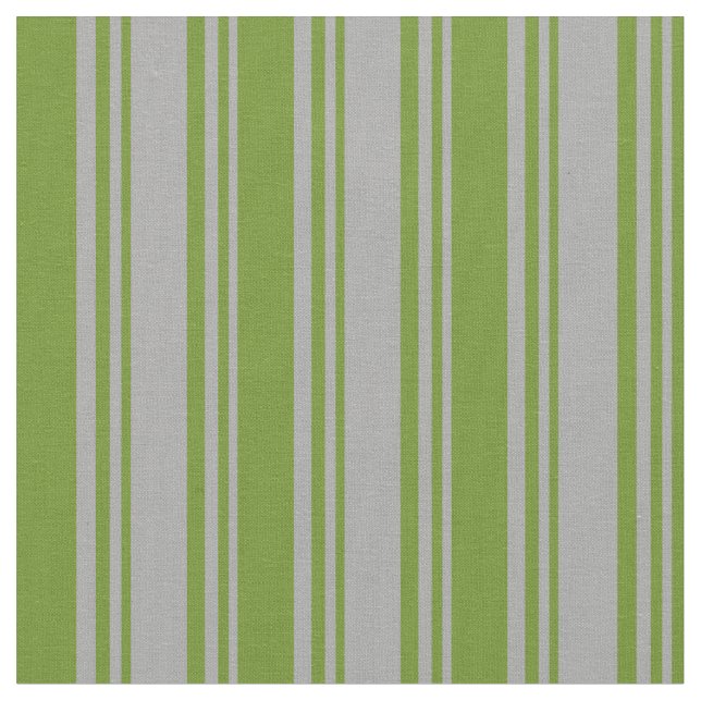 Tela Patrón gris oscuro y verde de franjas (De cerca)