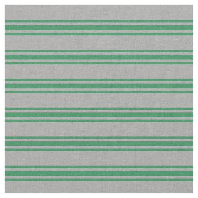 Tela Patrón gris oscuro y verde marino (De cerca)