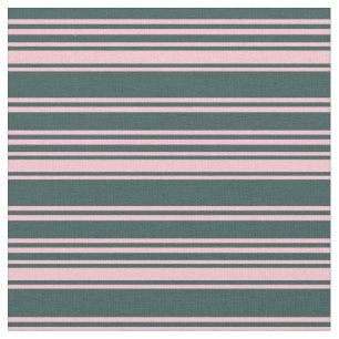 Tela Patrón gris pizarra oscuro y rayado rosado