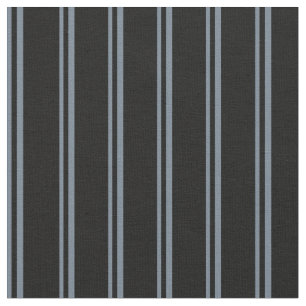 Tela Patrón gris pizarra y negro con lino/rayas