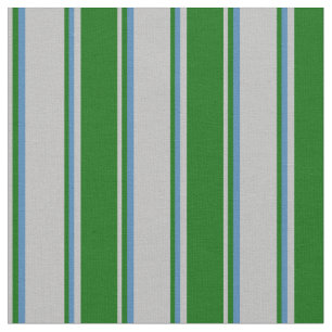 Tela Patrón gris, verde oscuro y azul