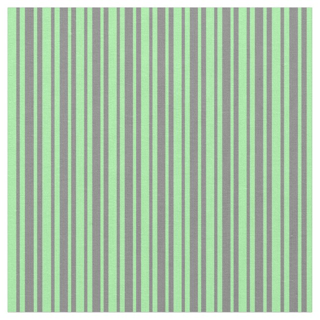 Tela Patrón gris y verde de líneas/rayas (De cerca)