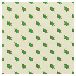 Tela Patrón holly de navidades