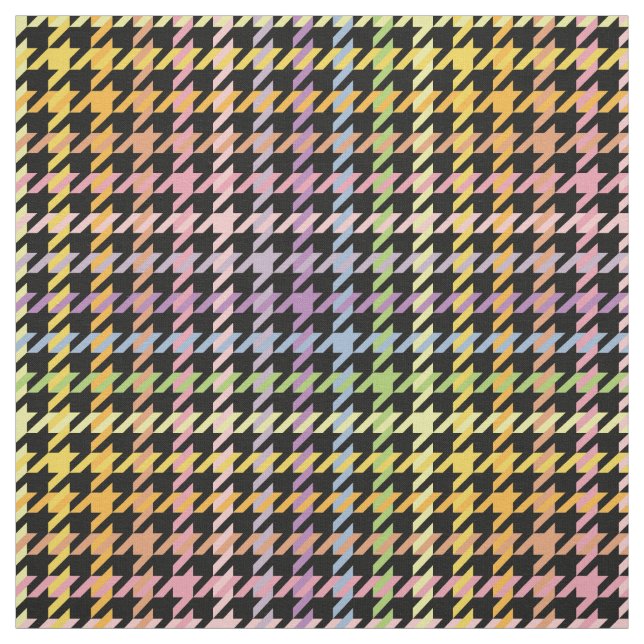 Tela Patrón Houndstap de arco iris (Retal)