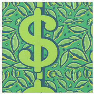Tela patrón icónico del signo del dólar