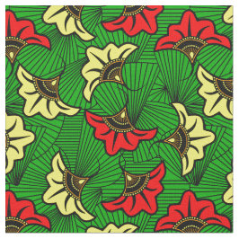 Tela Patrón jamaiquino rasta africano de flores bioba