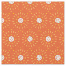 Patrón Kaleidoscope de voleibol naranja