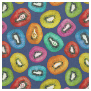 Tela Patrón Kiwi Multicolor