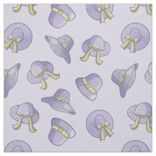 Tela Patrón Lilac de las Gorras de verano