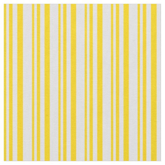 Tela Patrón lineal amarillo y lavanda (De cerca)