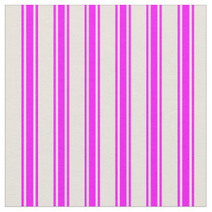 Tela Patrón lineal Beige-Fuchsia
