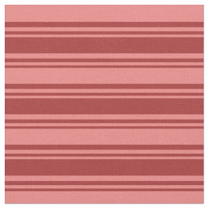 Tela Patrón lineal de color marrón y coral claro