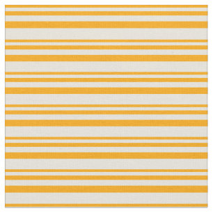 Tela Patrón lineal de color naranja y beige