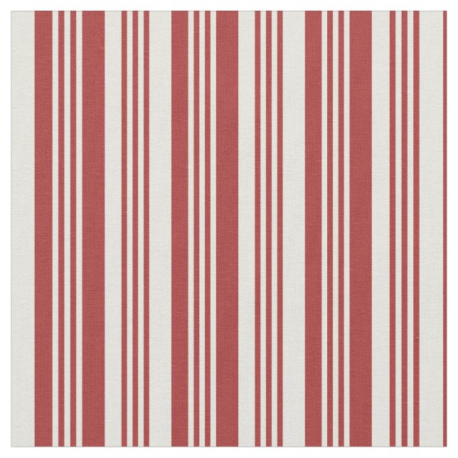 Tela Patrón lineal marrón y beige (De cerca)