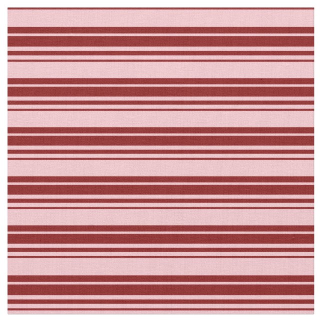 Tela Patrón lineal rosa y marrón (De cerca)