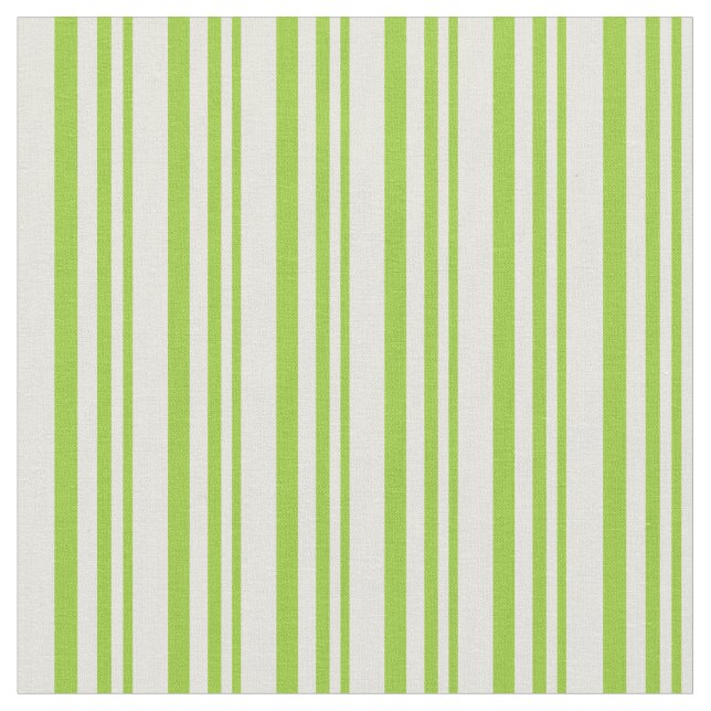 Tela Patrón lineal verde y beige (De cerca)