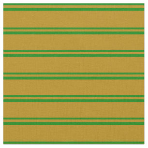 Tela Patrón Llenado de varilla de oro verde y oscuro
