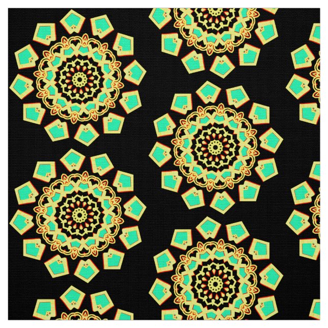 Tela Patrón Mandala 110714(014) (Retal)