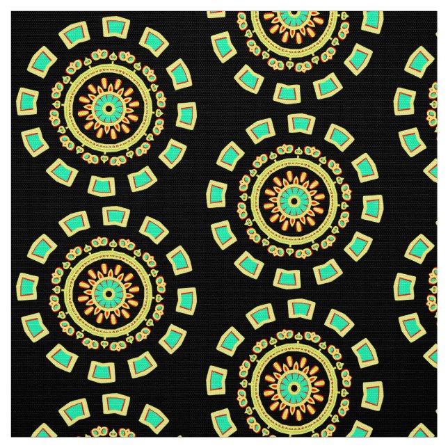Tela Patrón Mandala 110714(016) (Retal)