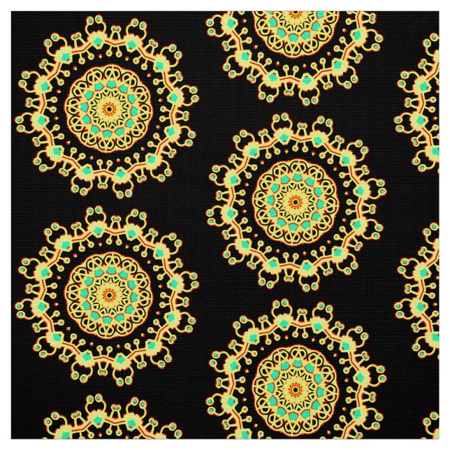 Tela Patrón Mandala 110714(017) (Retal)