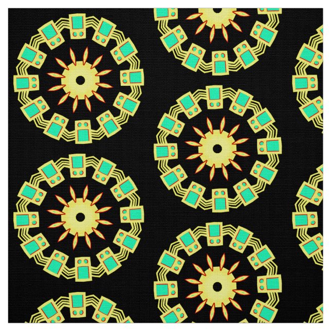 Tela Patrón Mandala 110714(03) (Retal)