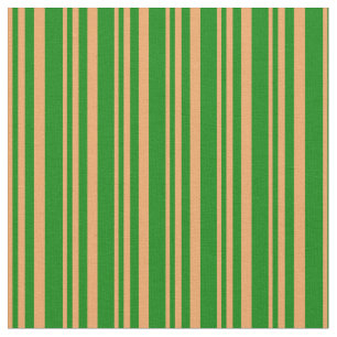 Tela Patrón marrón y verde