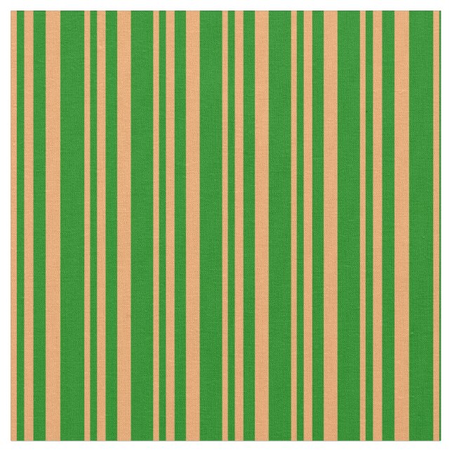 Tela Patrón marrón y verde (De cerca)