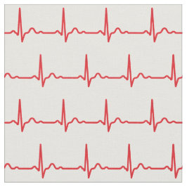 Tela Patrón médico de ritmo de latidos cardíacos