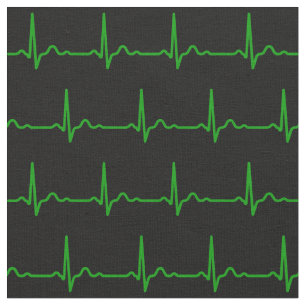 Tela Patrón médico de ritmo de latidos cardíacos