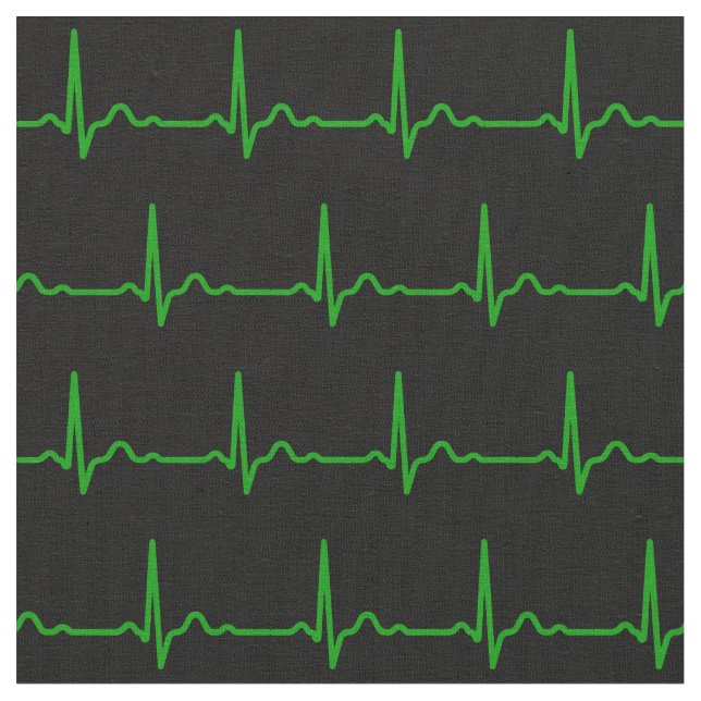 Tela Patrón médico de ritmo de latidos cardíacos (De cerca)